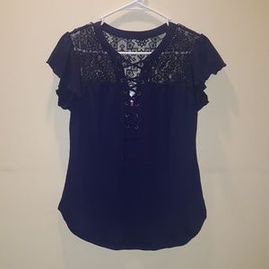 Navy Blue Blouse